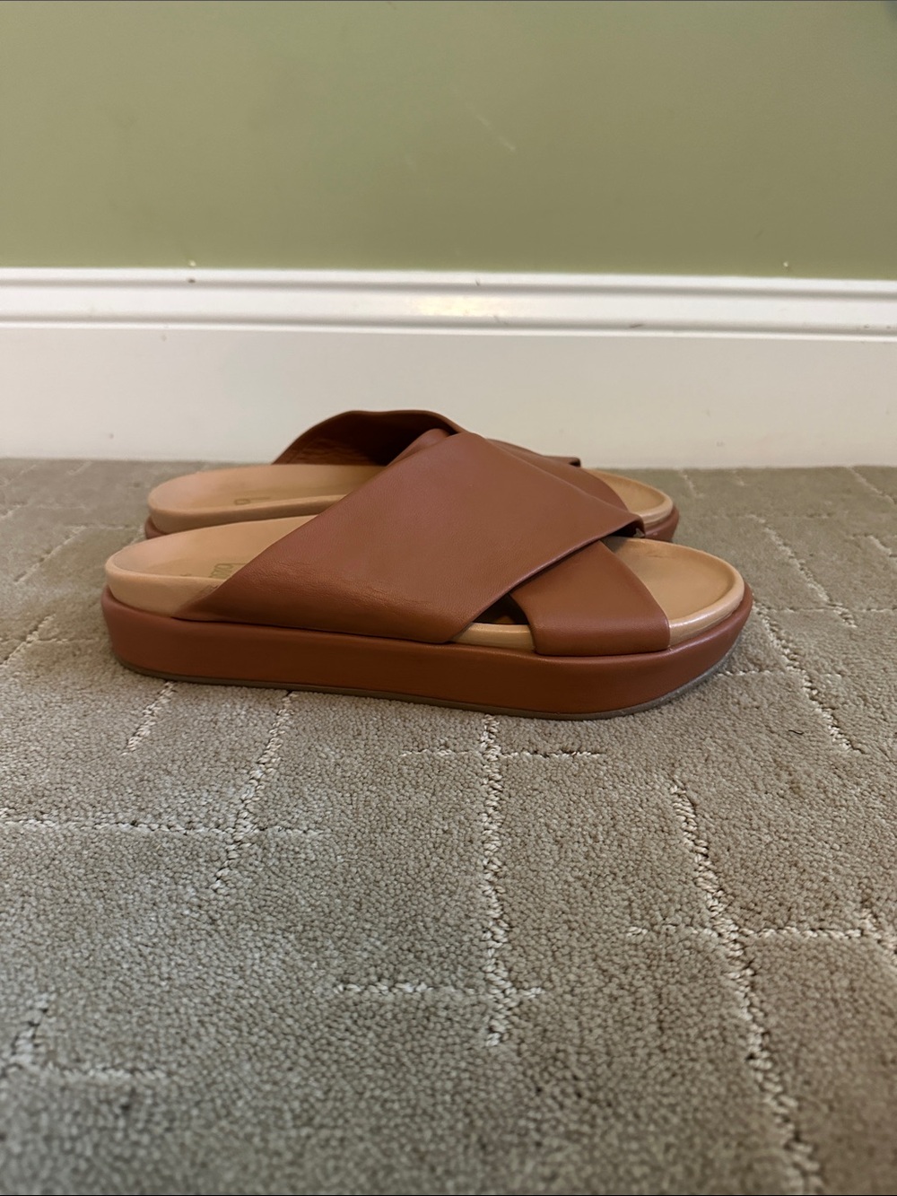 Beek Robin Slide Sandal Tan Size 9 - Picture 2 of 8